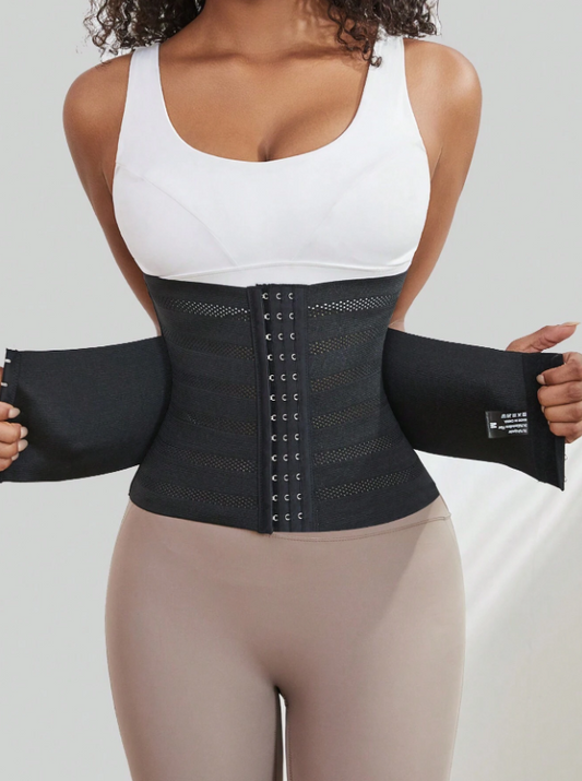 Corset Serre-taille longline Noir