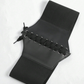 Black Faux Leather Corset Inspired Belt