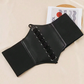 Black Faux Leather Corset Inspired Belt