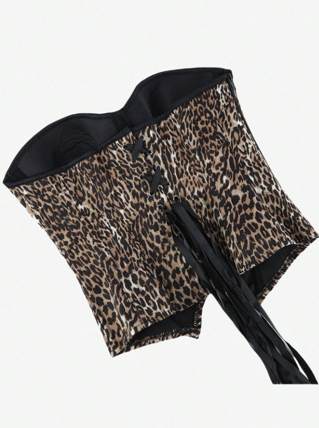 Gold Brocade Expert Waist Training Overbust Corset