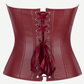 CORSET BUSTIER EN SIMILICUIR ROUGE