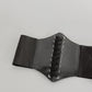 Black Faux Leather Corset Inspired Belt